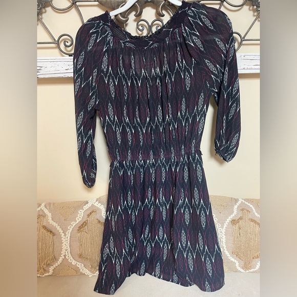 Forever 21 Navy Blue Pattern Dress, Size Small - Picture 4 of 4